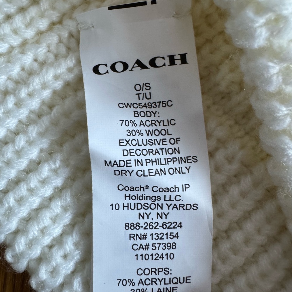 Coach ear warmer NWT - Picture 4 of 5